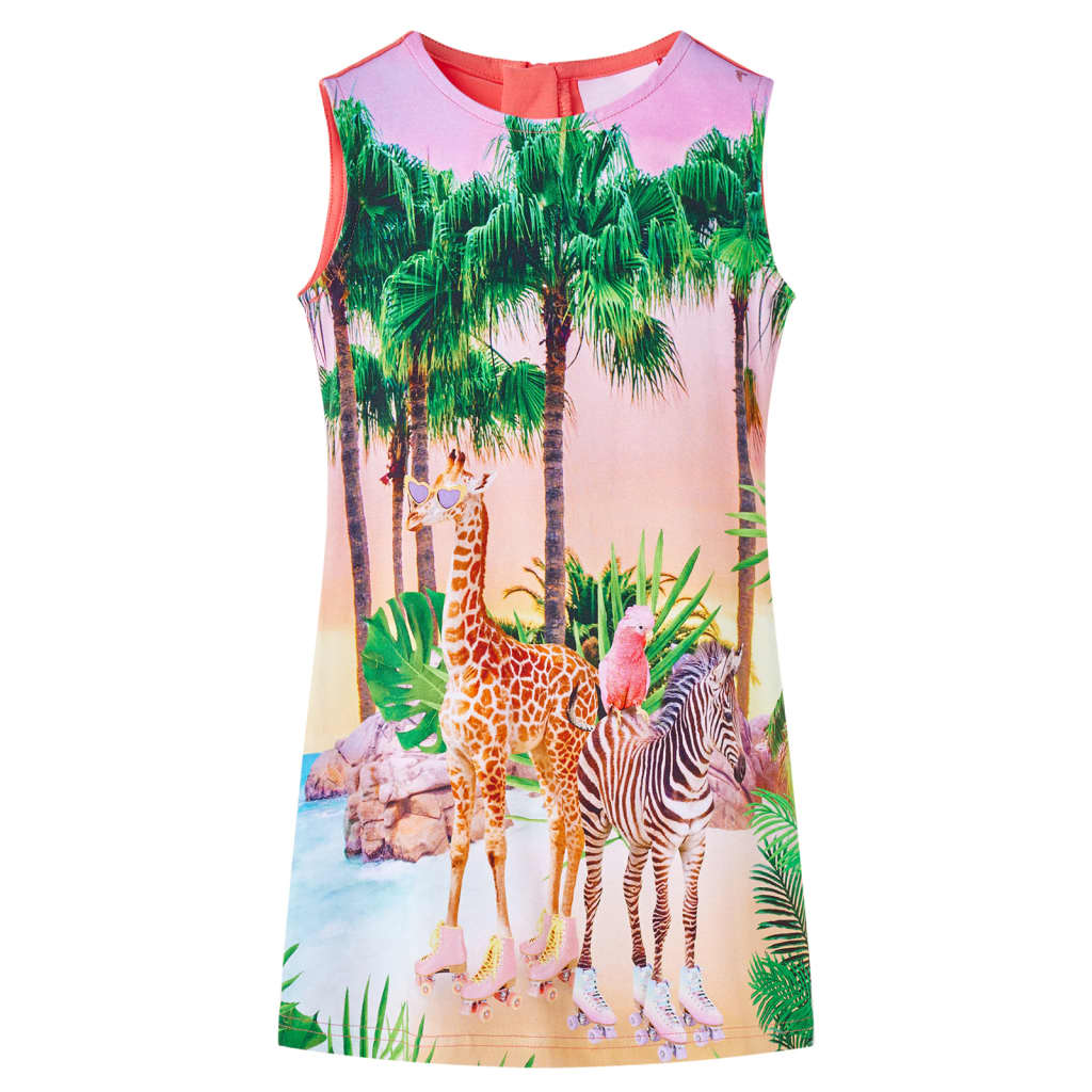 Girls' Safari Print Dress