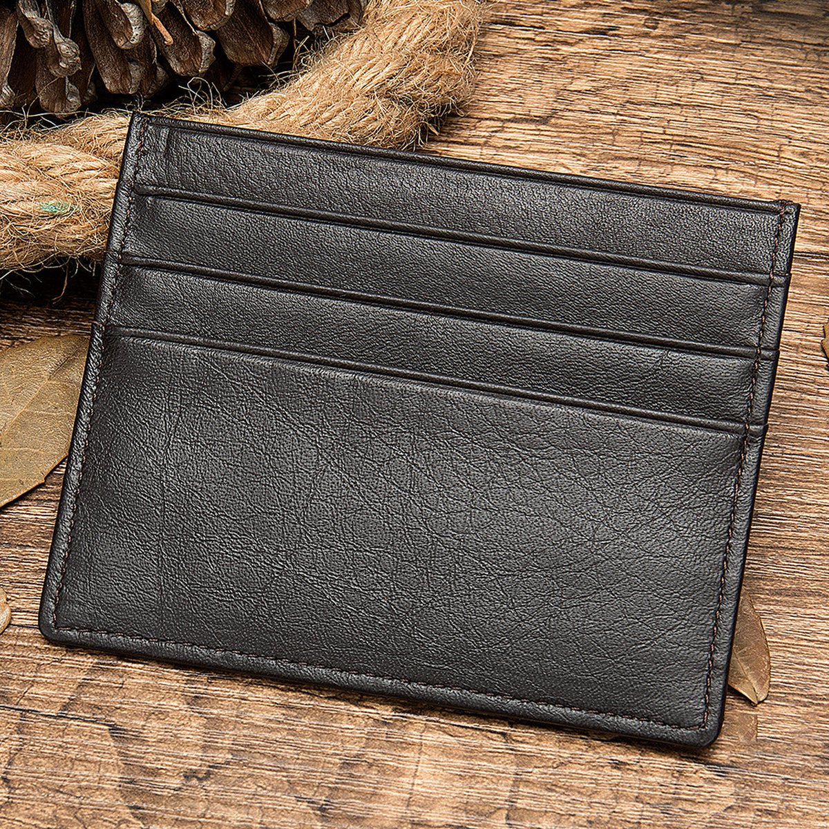 First Layer Cowhide Card Holder