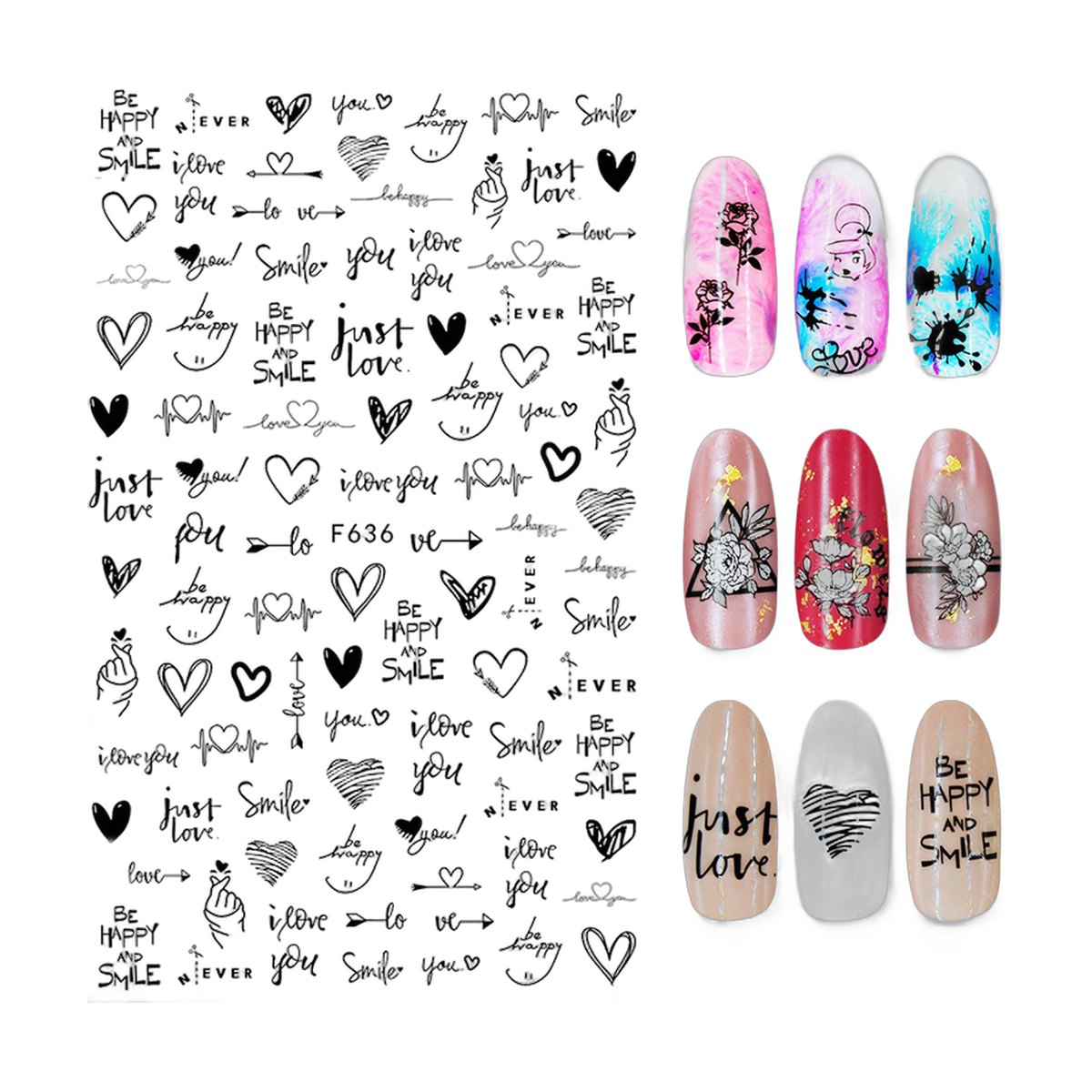 Floral Nail Art Stickers