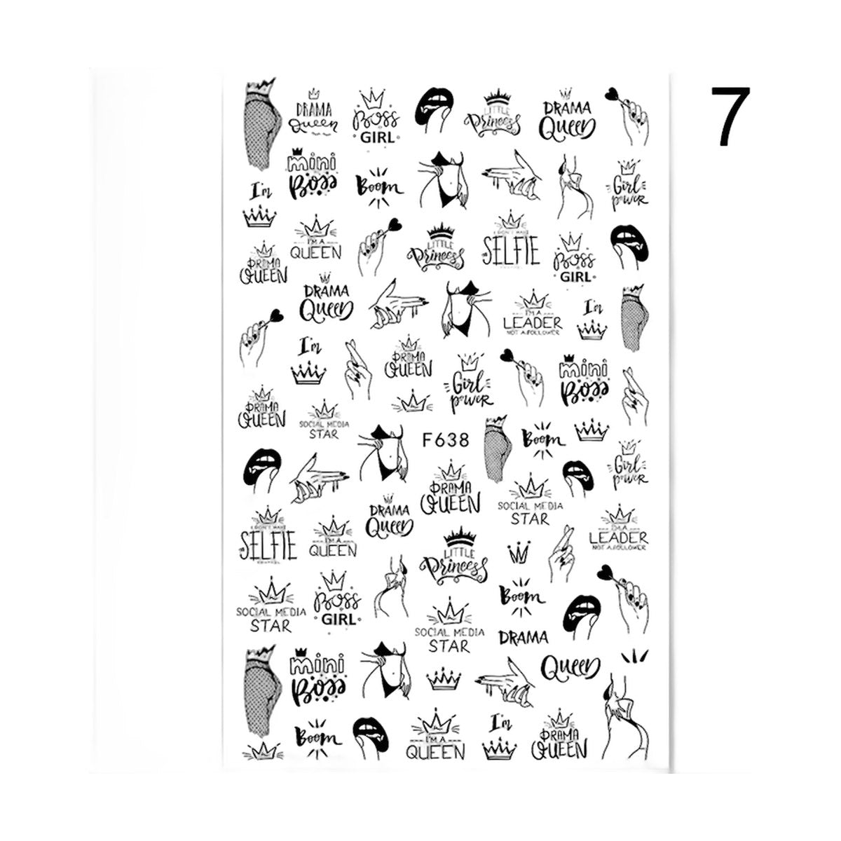 Floral Nail Art Stickers