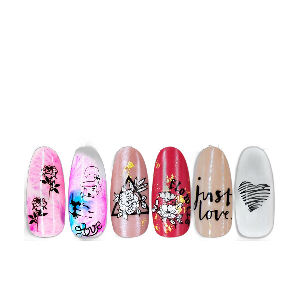 Floral Nail Art Stickers