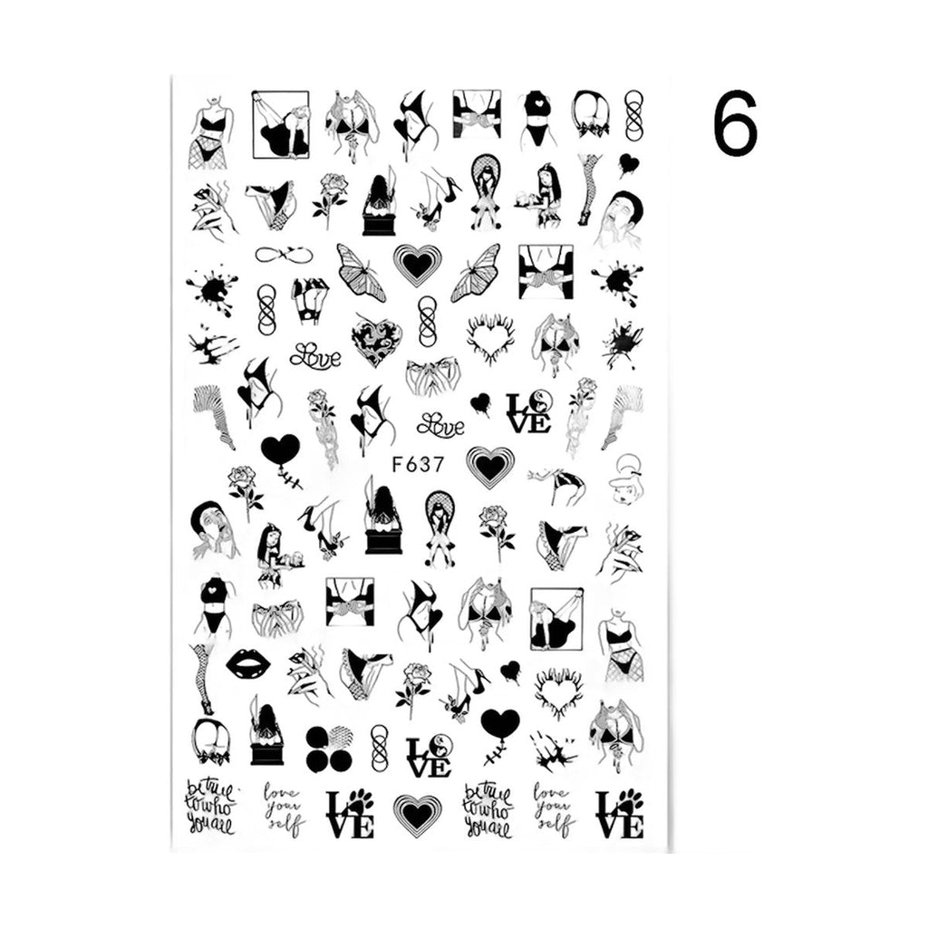 Floral Nail Art Stickers