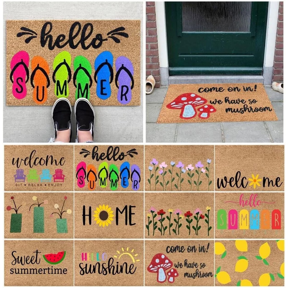 Flower Doormat Entrance Door Floor Mat