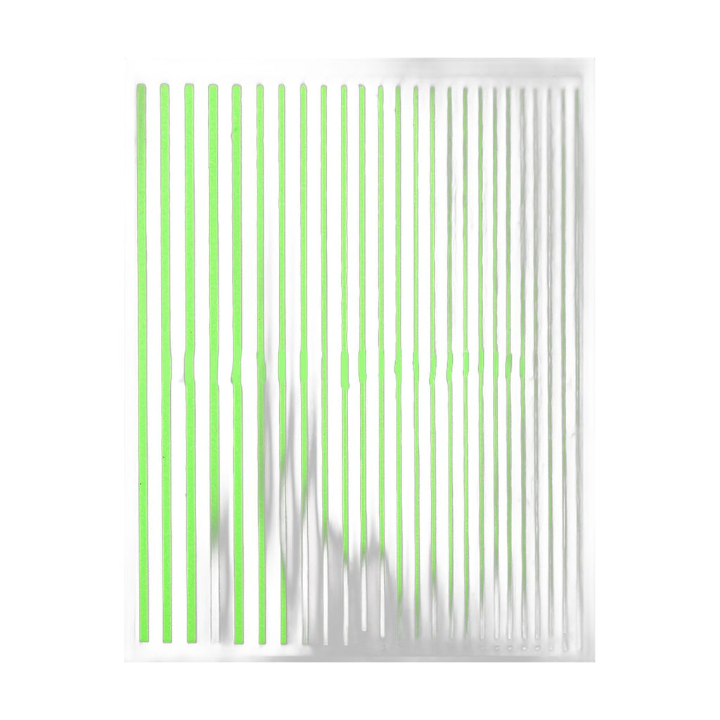 Fluorescent Line Nail Stickers