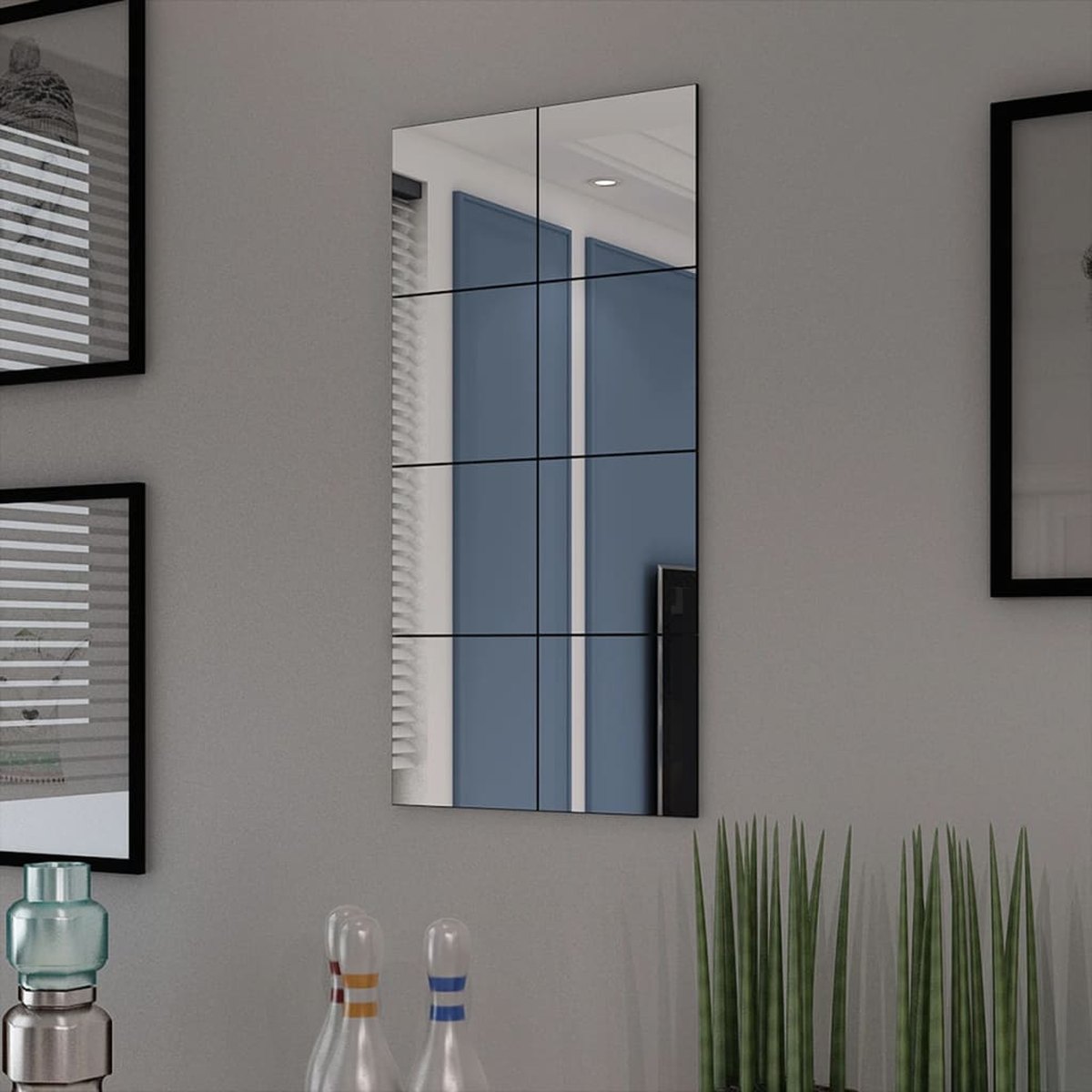 Frameless Mirror Tiles 8 Pieces 20 5