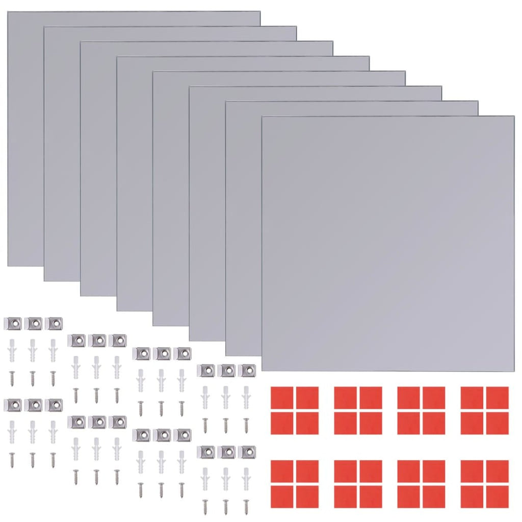 Frameless Mirror Tiles 8 Pieces 20 5