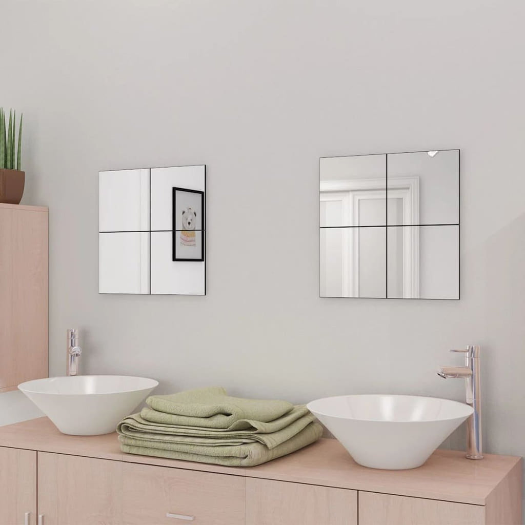 Frameless Mirror Tiles 8 Pieces 20 5