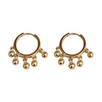 French Circle Hoop Earrings