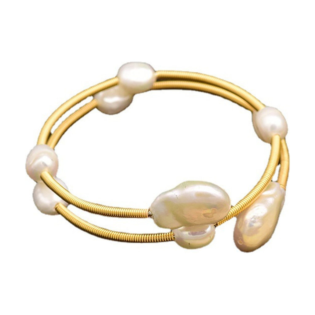 Freshwater Pearl Bangle Bracelet