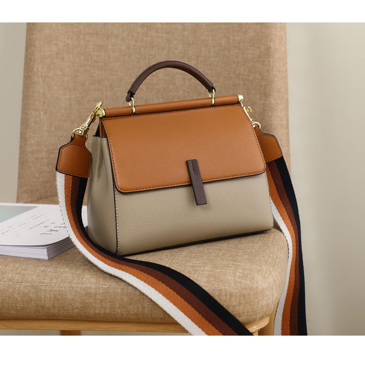 Genuine Leather Crossbody Bag
