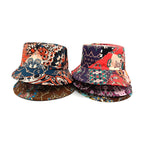 Geometric Bucket Hat Color Matching Printing Double-sided