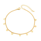 Geometric Steel Anklet