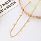 Geometric Steel Anklet
