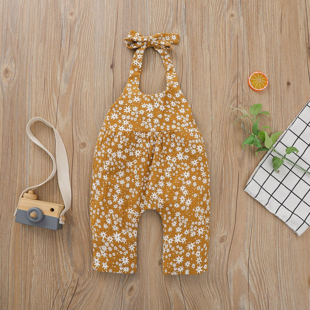 Girls' Print Sleeveless Bodysuit