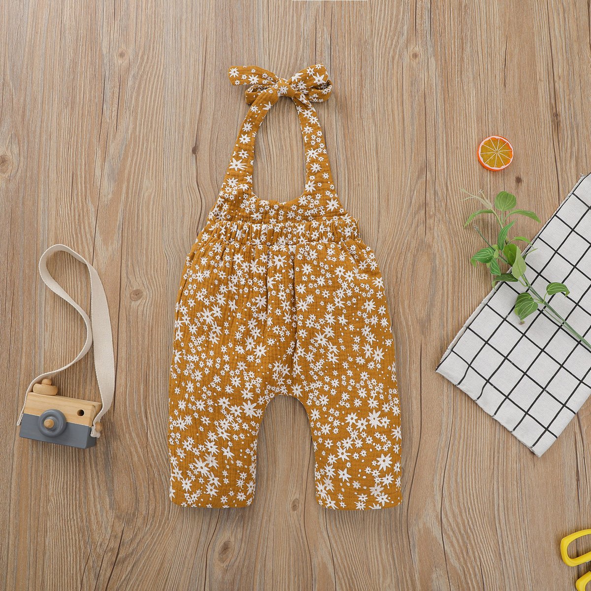 Girls' Print Sleeveless Bodysuit