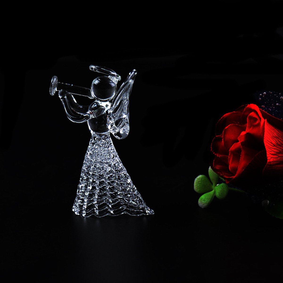 Glass Angel Christmas Ornament