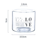 Glass Handle Vase Flower Arrangement Dried