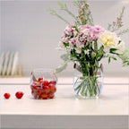 Glass Handle Vase Flower Arrangement Dried