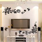 Glass Mirror Door Window Decoration Wall Stickers