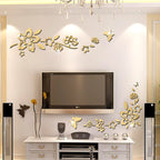 Glass Mirror Door Window Decoration Wall Stickers