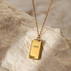 Gold Brick Rich Necklace