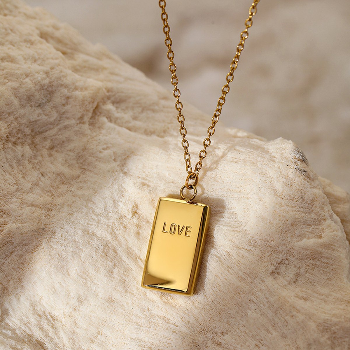 Gold Brick Rich Necklace