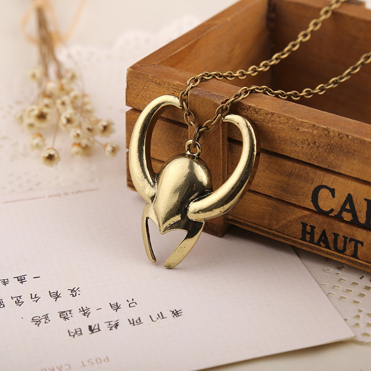 Gold-Tone Pendant Necklace