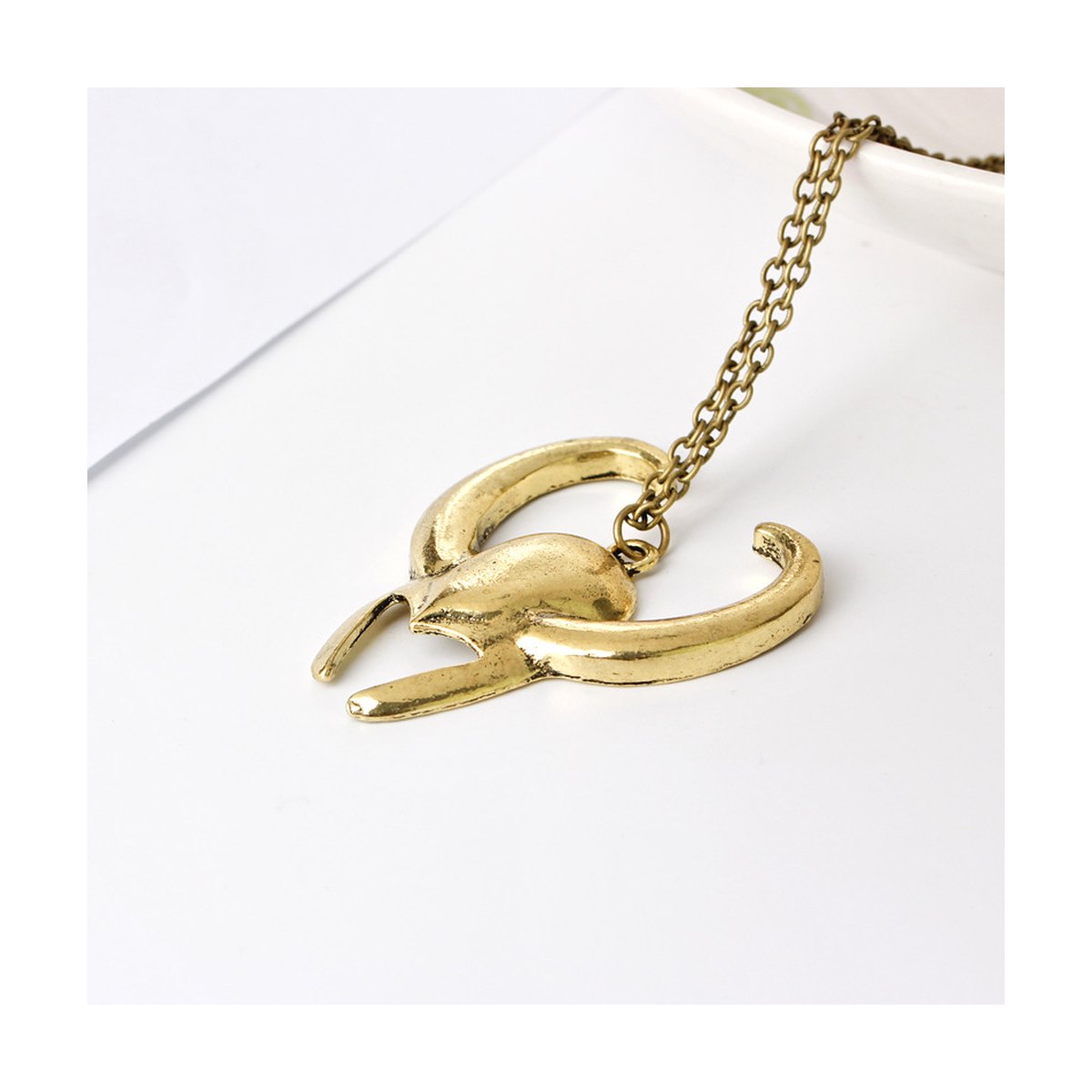 Gold-Tone Pendant Necklace