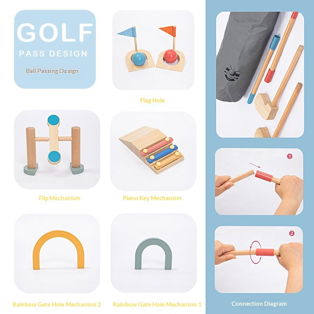Golf Simulation Toy Set Childrens Sensory Integration
