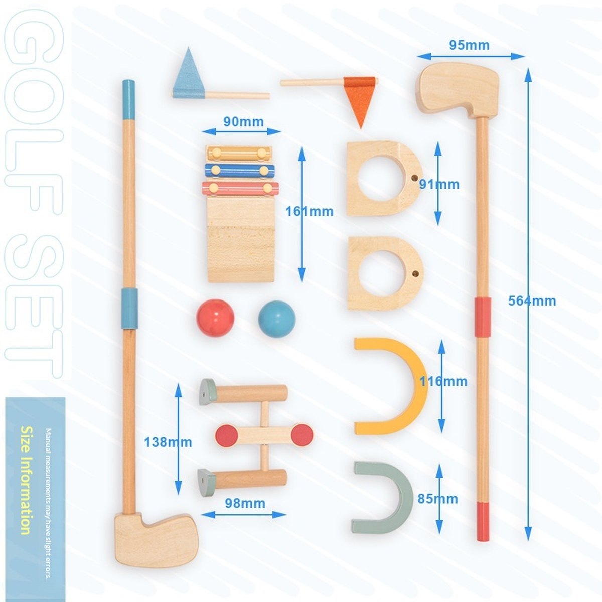 Golf Simulation Toy Set Childrens Sensory Integration