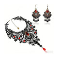 Gothic Lace Necklace Set, 3 Pieces