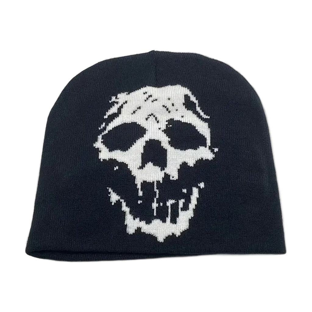 Gothic Letter Jacquard Beanie Hat