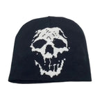 Gothic Letter Jacquard Beanie Hat