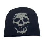Gothic Letter Jacquard Beanie Hat