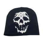 Gothic Letter Jacquard Beanie Hat