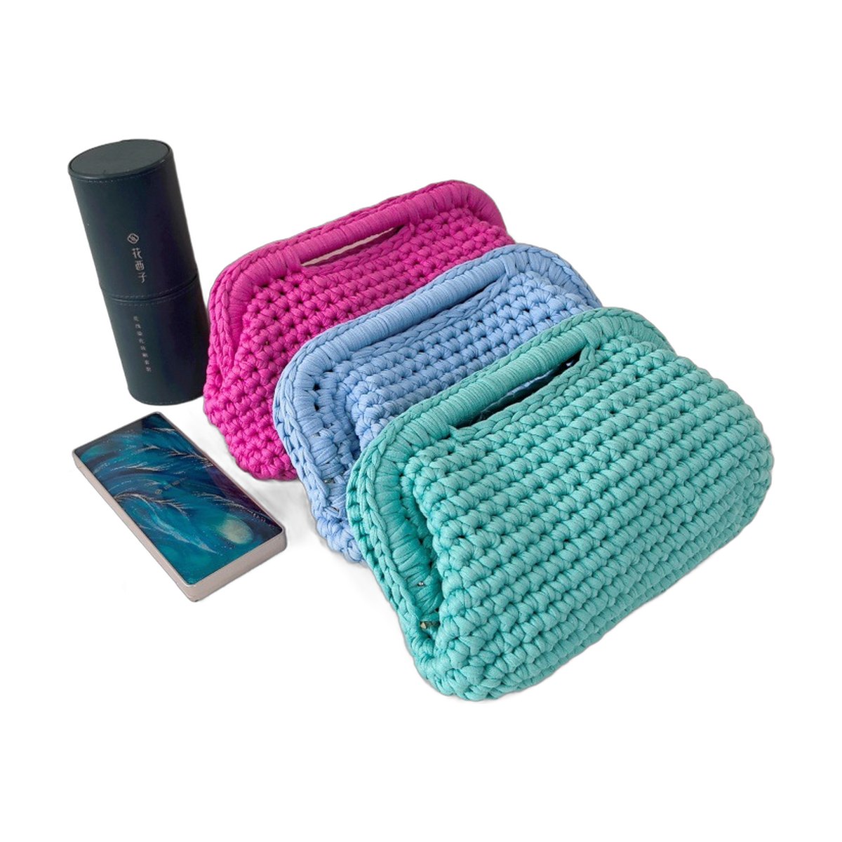Hand-crocheted Clutch Bag