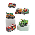 Handmade Children's Engineering Pull-back Car Toy