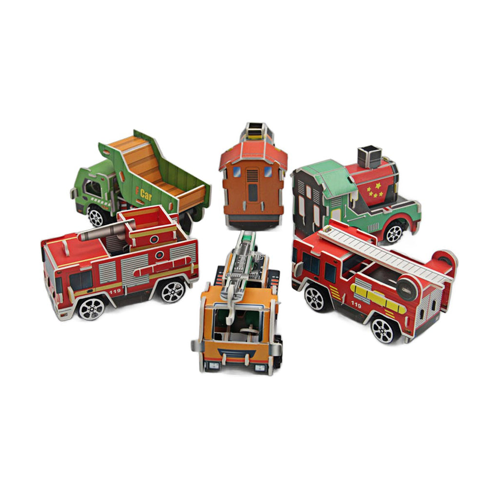 Handmade Children's Engineering Pull-back Car Toy
