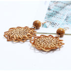 Handmade Rattan Earrings