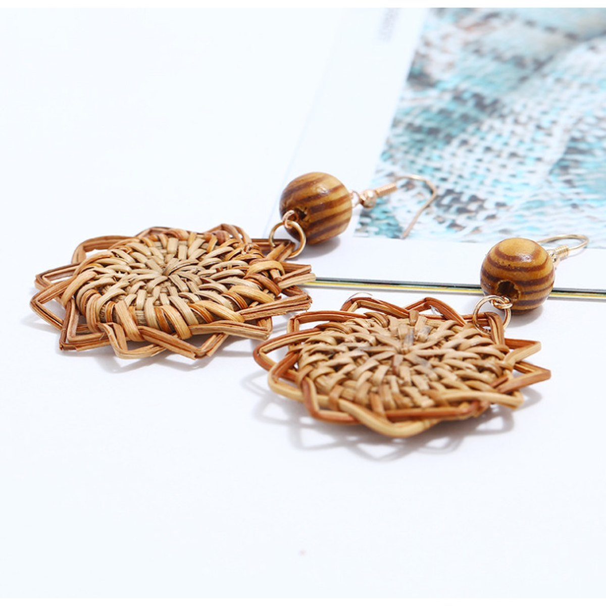 Handmade Rattan Earrings