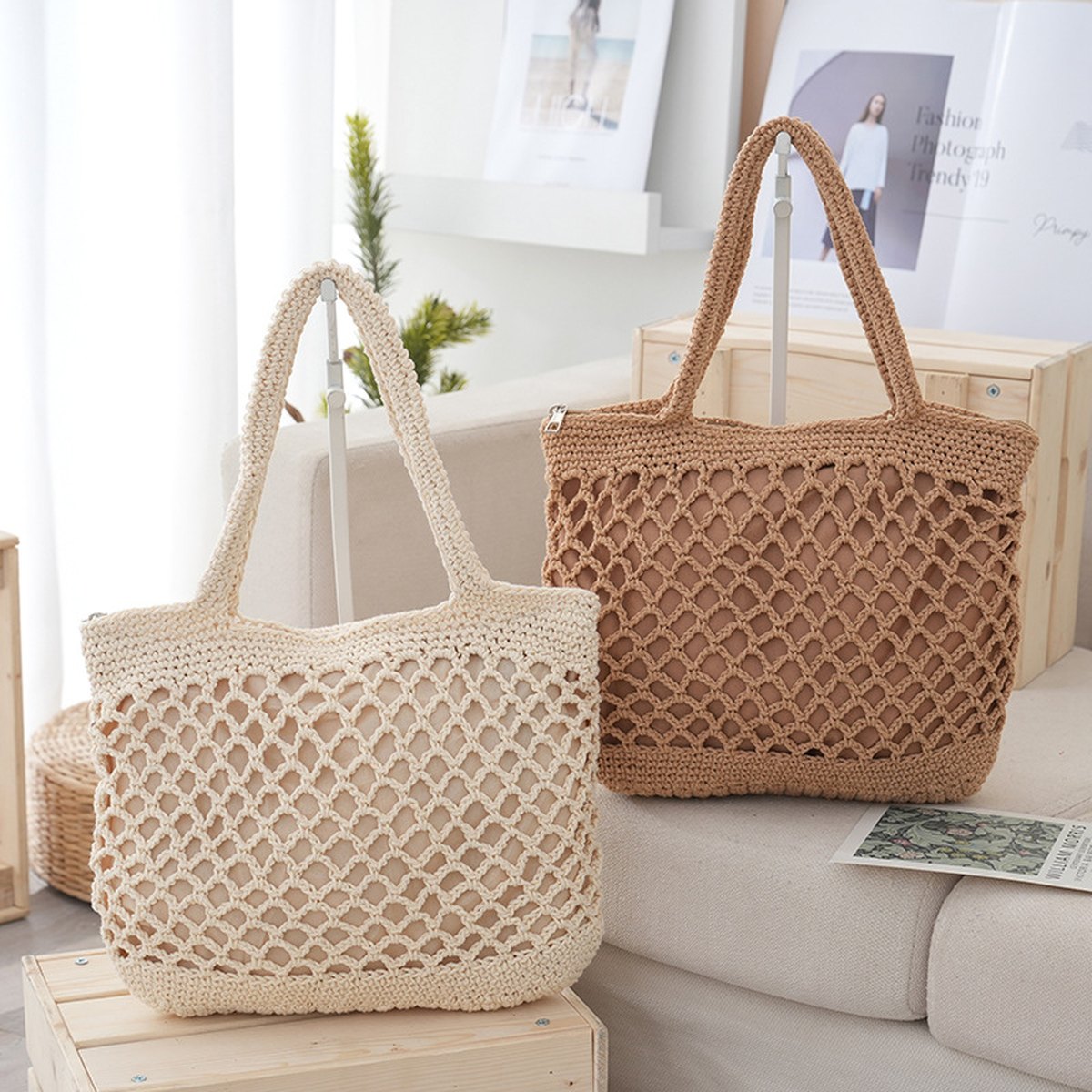 Handwoven Bag Casual Straw Tote