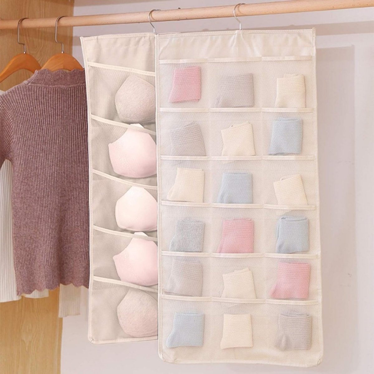 Hanging Closet Organiser, 40 Pockets