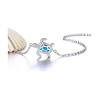 Hawaii Ocean Turtle Anklet Opal