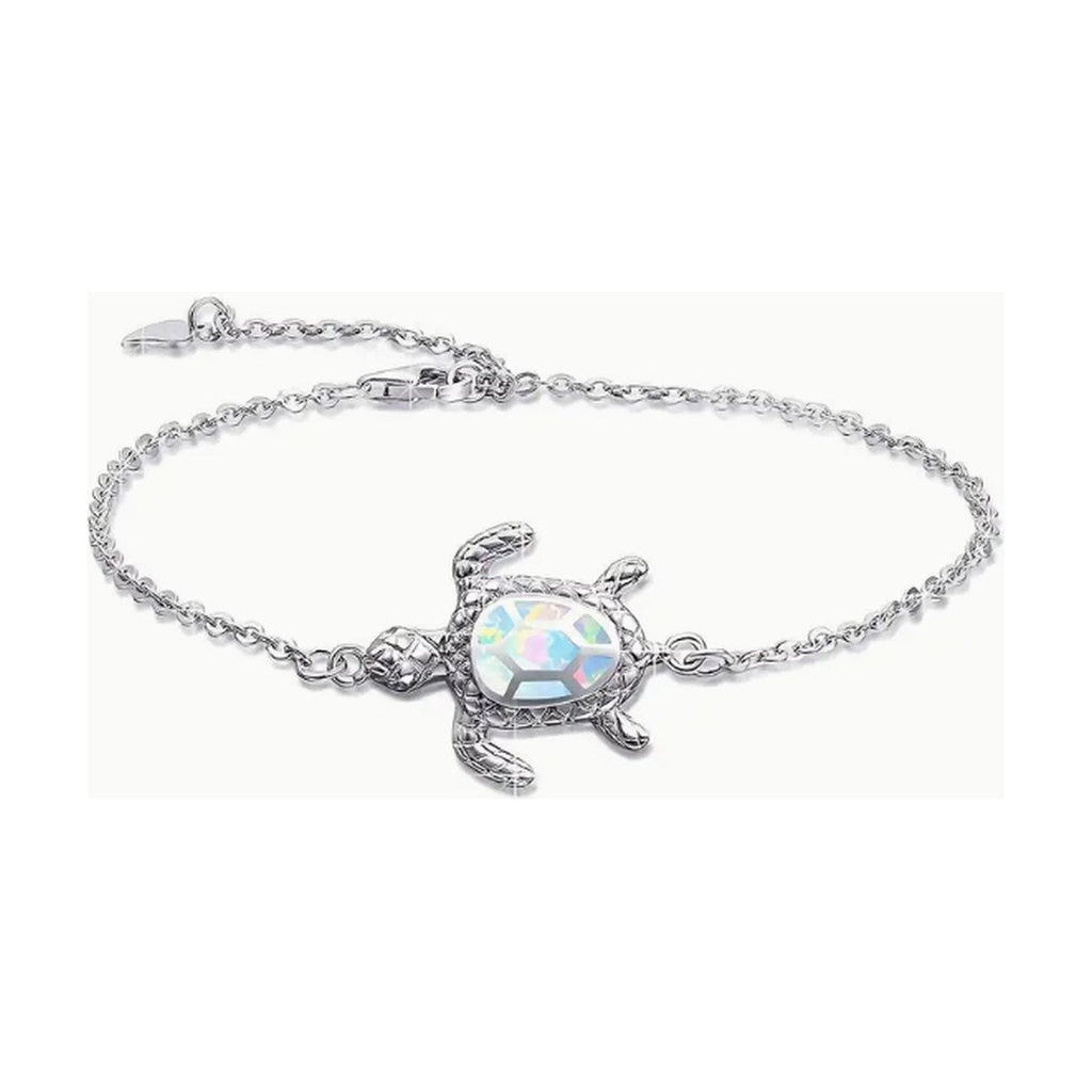 Hawaii Ocean Turtle Anklet Opal