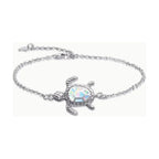 Hawaii Ocean Turtle Anklet Opal