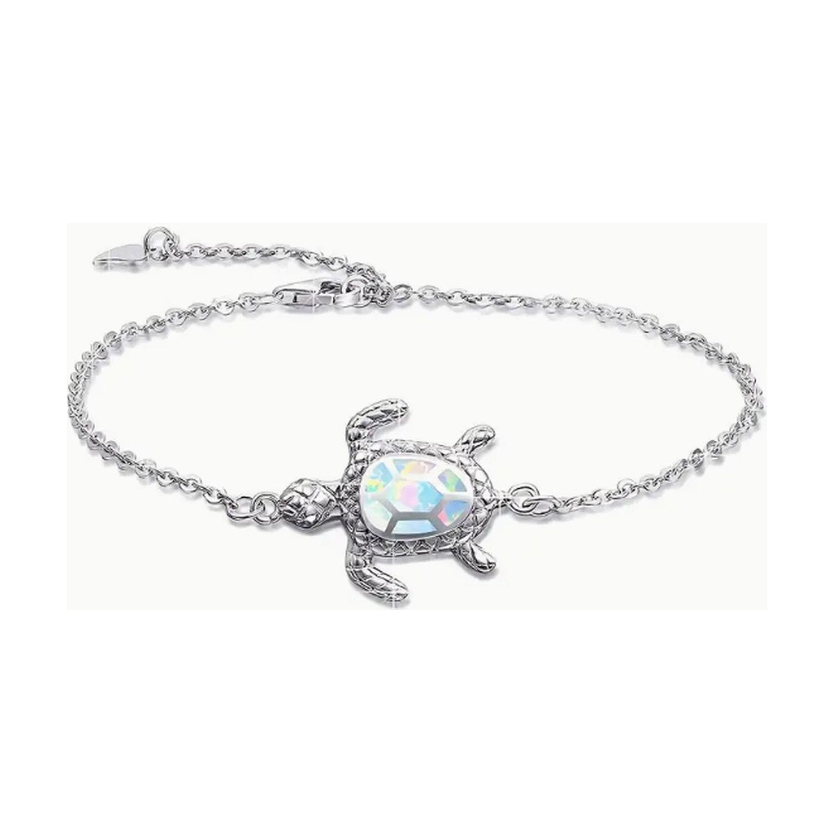 Hawaii Ocean Turtle Anklet Opal