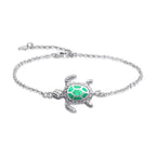 Hawaii Ocean Turtle Anklet Opal
