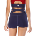 High-Waist Seamless Yoga Shorts