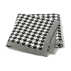 Houndstooth Knitted Baby Blanket
