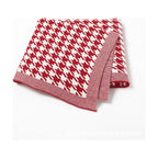 Houndstooth Knitted Baby Blanket
